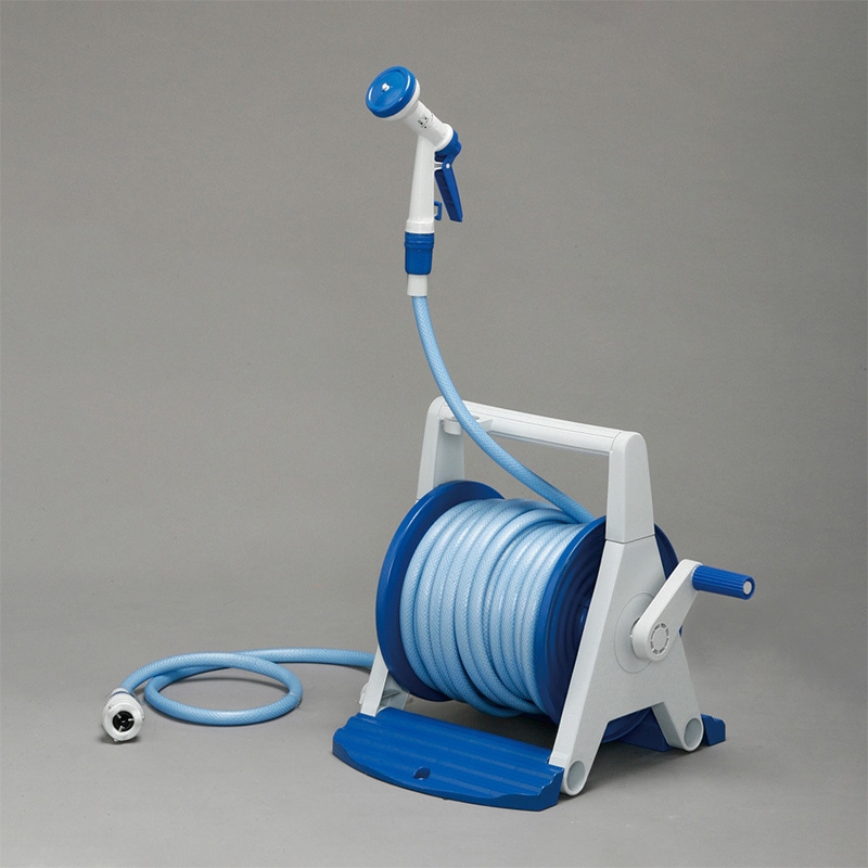 >アイリスオーヤマ ハイパーホースリール Aタイプ グレー/ブルー HRA-30AGRM 1台(ご注文単位1台)【直送品】