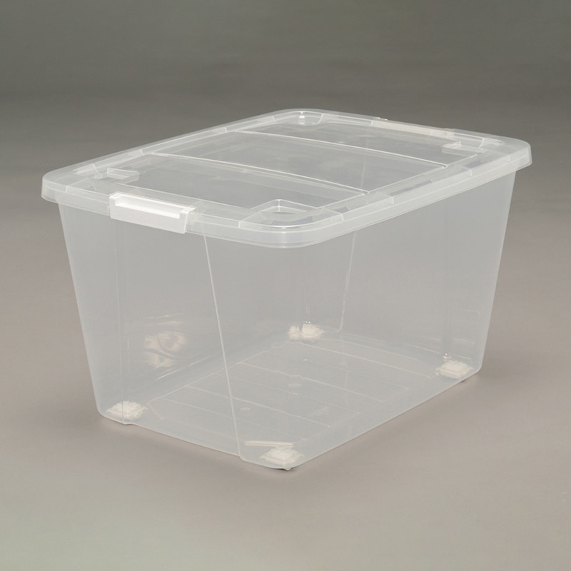 アイリスオーヤマ クローゼットキャリー クリア／ホワイト AA-530 1台（ご注文単位10台）【直送品】