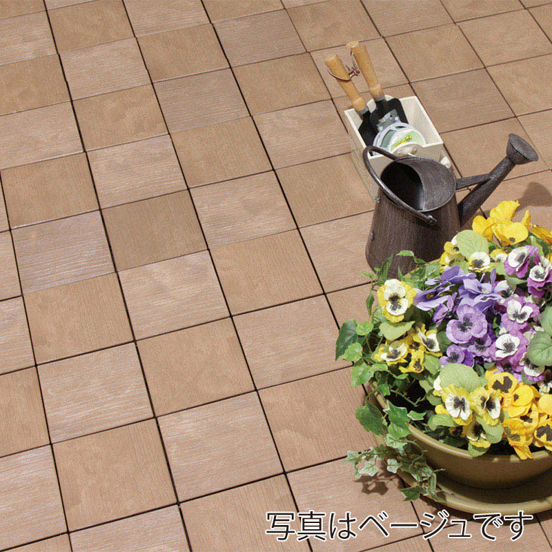 アイリスオーヤマ プレミアウッドパネルデッキ ブラウン PWD-300 1個(ご注文単位1個)【直送品】