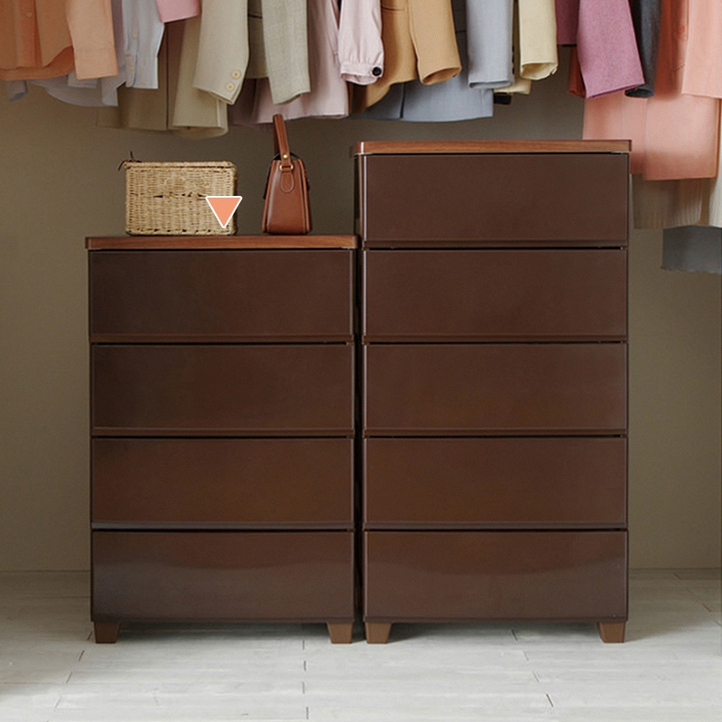 アイリスオーヤマ ウッドトップチェスト 幅56cm 4段 ブラウン MG-554 1台(ご注文単位1台)【直送品】