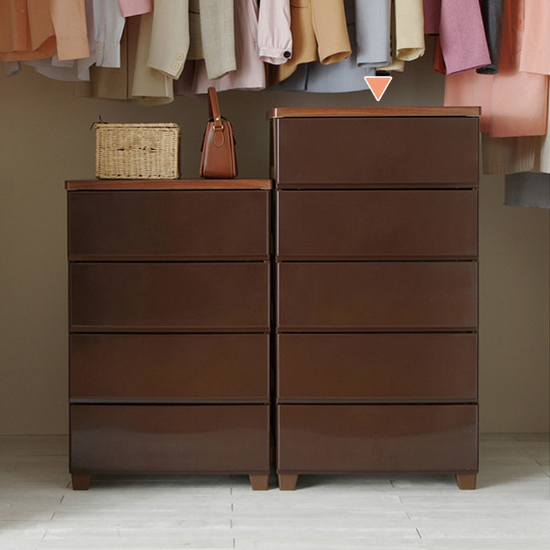 アイリスオーヤマ ウッドトップチェスト 幅56cm 5段 ブラウン MG-555 1台(ご注文単位1台)【直送品】