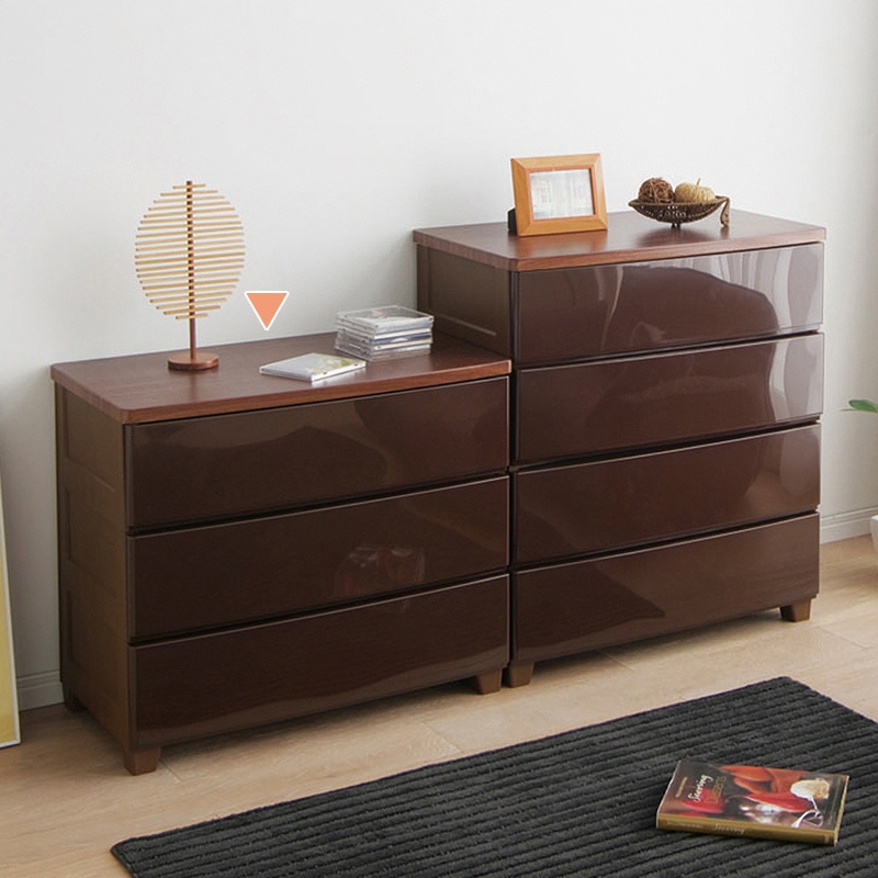 アイリスオーヤマ ウッドトップチェスト 幅73cm 3段 ブラウン MG-723 1台(ご注文単位1台)【直送品】