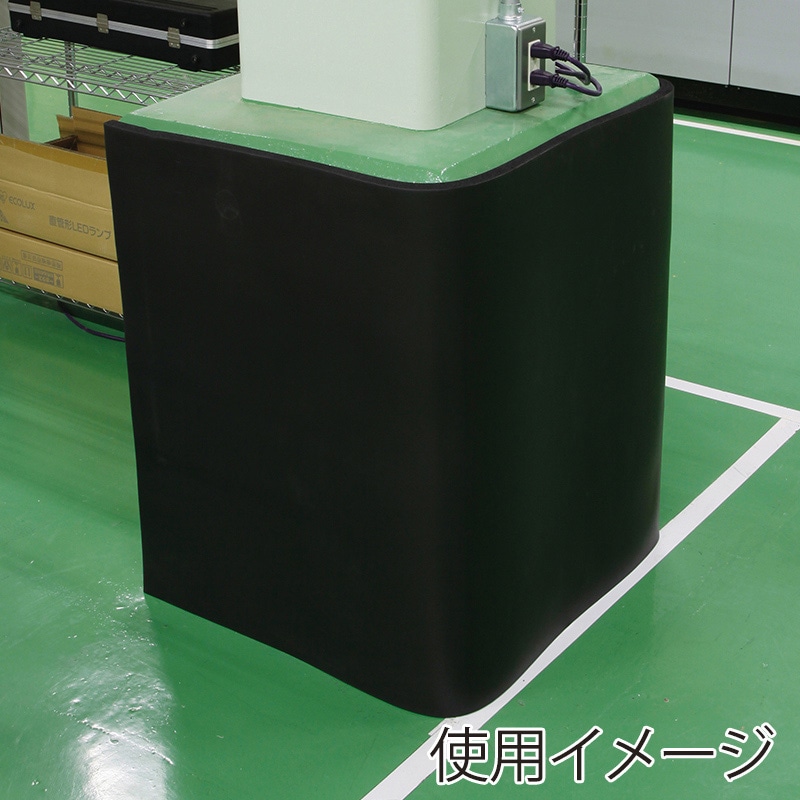 アイリスオーヤマ ラバーシート 182×91 10mm ブラック RS-18910 1枚(ご注文単位10枚)【直送品】