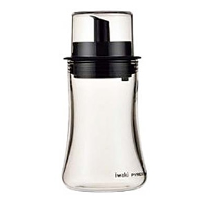 岩城ハウスウエア 耐熱ガラス フタ付オイル差し S KT5031-BKO 1個(ご注文単位1個)【直送品】