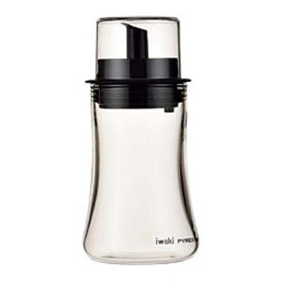 岩城ハウスウエア 耐熱ガラス フタ付オイル差し M KT5032-BKO 1個(ご注文単位1個)【直送品】