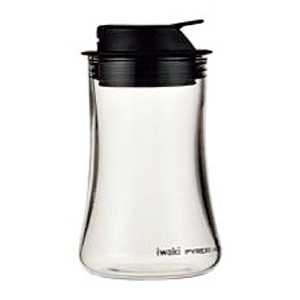 岩城ハウスウエア 耐熱ガラス 蓋付 塩・コショウ入れ KT5031-BKSP 1個(ご注文単位1個)【直送品】