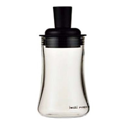 岩城ハウスウエア 耐熱ガラス 蓋付 ふりかけボトル KT5031-BKF 1個(ご注文単位1個)【直送品】
