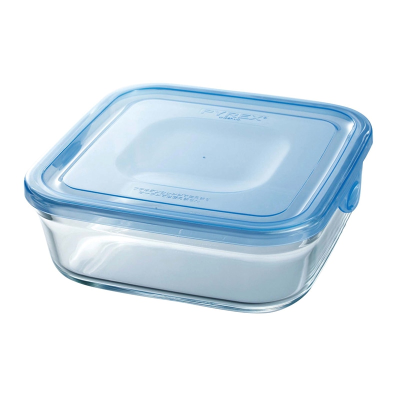 岩城ハウスウエア NEWパック＆レンジ（アクアブルー）角型 KBC3247-BLN  1個（ご注文単位1個）【直送品】