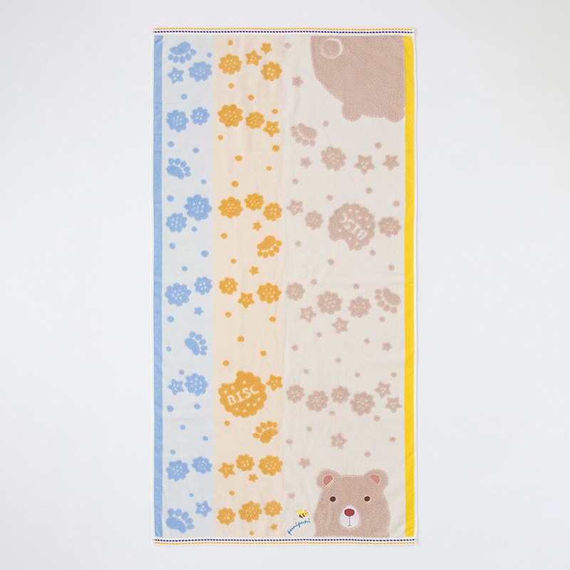 UCHINO もちぷに バスタオル くま 9018B704I 1枚(ご注文単位4枚)【直送品】
