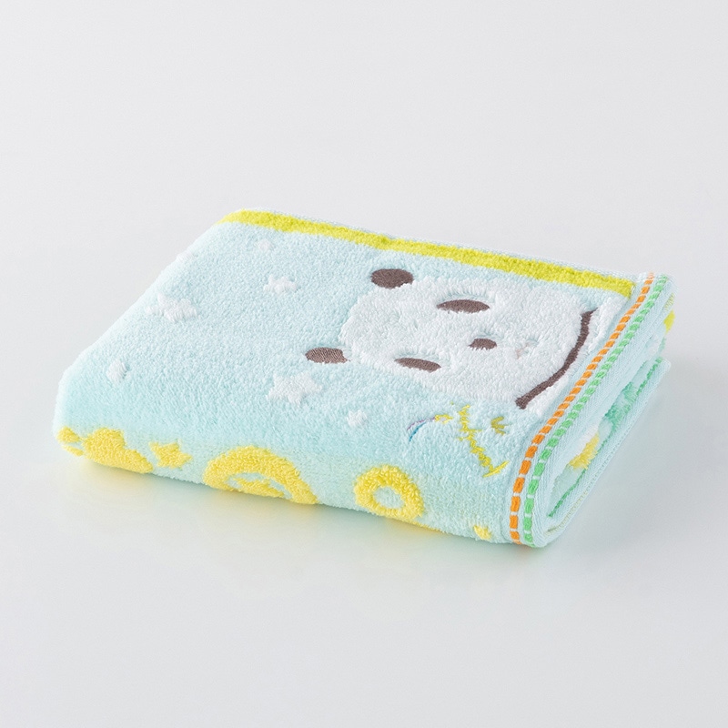 UCHINO もちぷに フェイスタオル パンダ 9006F704BG 1枚（ご注文単位10枚）【直送品】