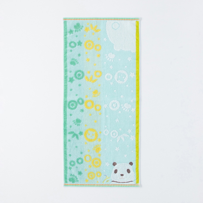 UCHINO もちぷに フェイスタオル パンダ 9006F704BG 1枚（ご注文単位10枚）【直送品】