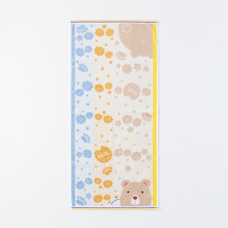 UCHINO もちぷに フェイスタオル くま 9006F704I 1枚(ご注文単位10枚)【直送品】