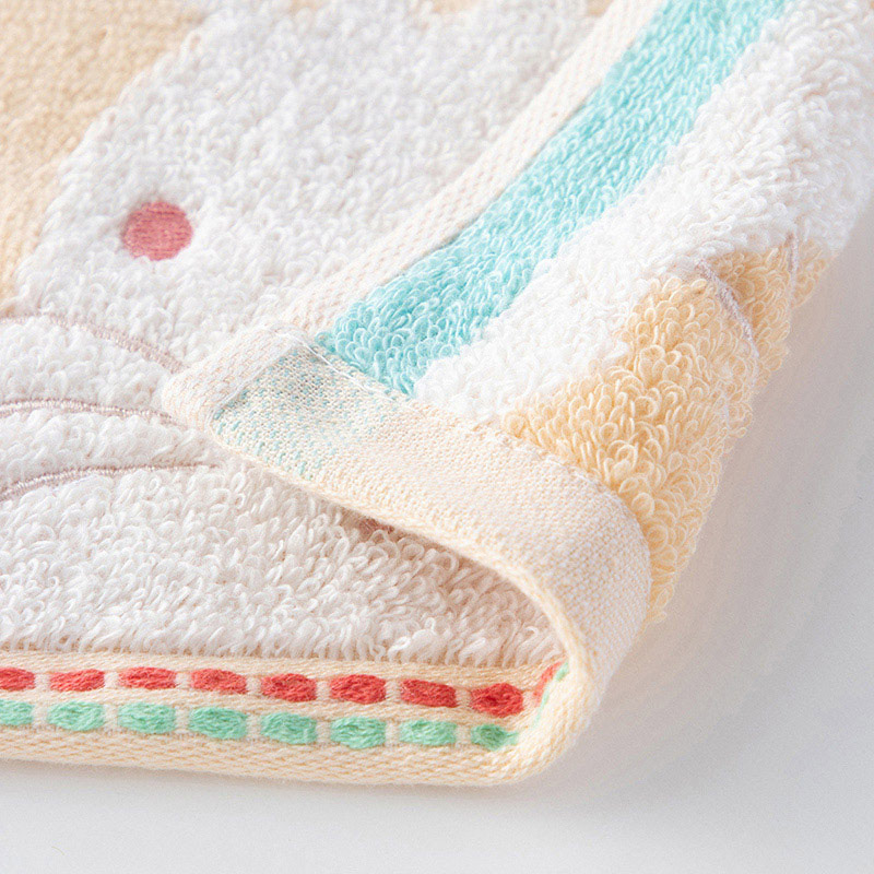 UCHINO もちぷに フェイスタオル うさぎ 9006F704OR 1枚(ご注文単位10枚)【直送品】