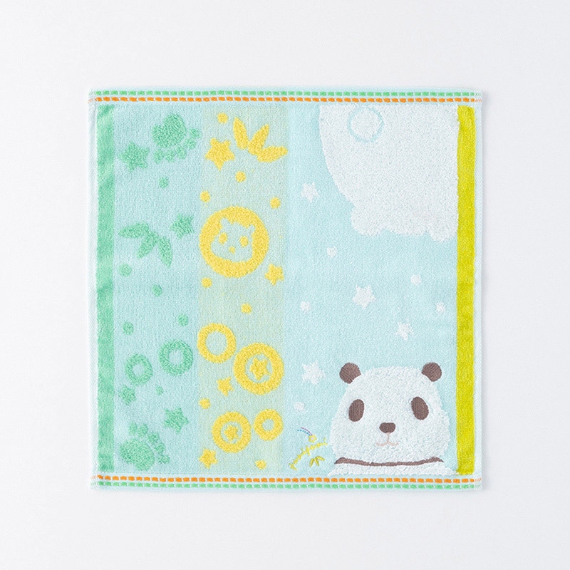 UCHINO もちぷに ゲストタオル パンダ 9004G704BG 1枚（ご注文単位10枚）【直送品】