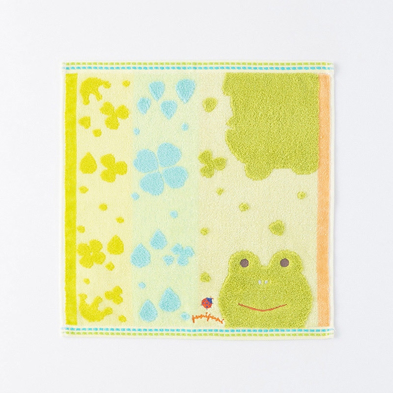 UCHINO もちぷに ゲストタオル かえる 9004G704G 1枚(ご注文単位10枚)【直送品】