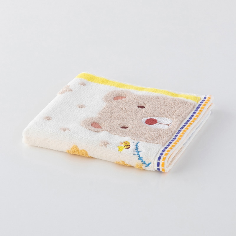 UCHINO もちぷに ゲストタオル くま 9004G704I 1枚（ご注文単位10枚）【直送品】