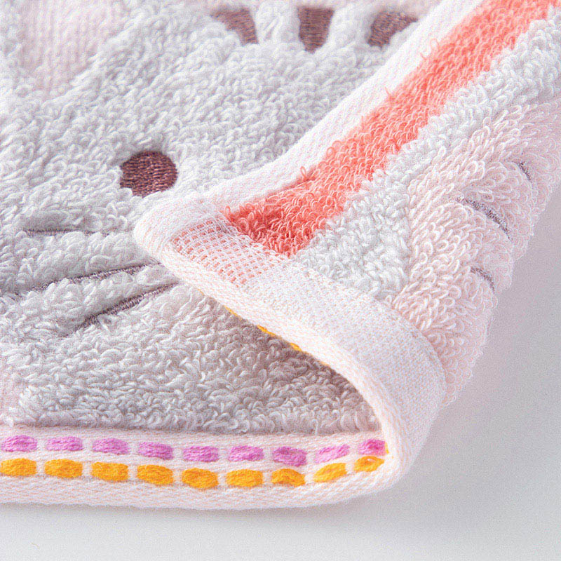 UCHINO もちぷに ゲストタオル ねこ 9004G704P 1枚(ご注文単位10枚)【直送品】