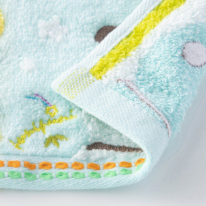 UCHINO もちぷに タオルハンカチ パンダ 9003V017BG 1枚(ご注文単位10枚)【直送品】