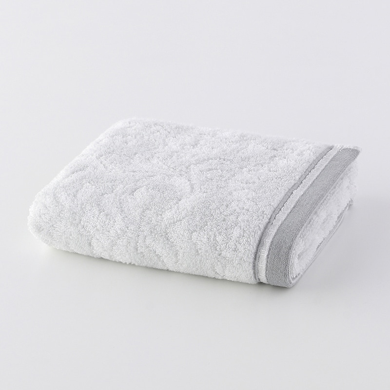 UCHINO ノーブル フェイスタオル グレー 9012F783GY 1枚（ご注文単位10枚）【直送品】