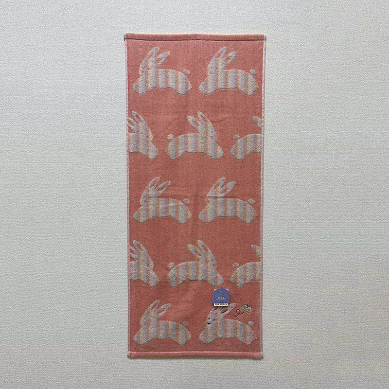 UCHINO ミミ フェイスタオル ピンク 6108F359P 1枚(ご注文単位10枚)【直送品】