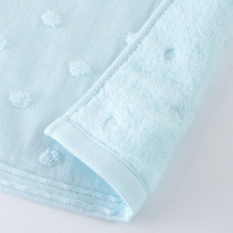 UCHINO ふわふわガーゼドット ゲストタオル ブルー 8807G566B 1枚(ご注文単位10枚)【直送品】