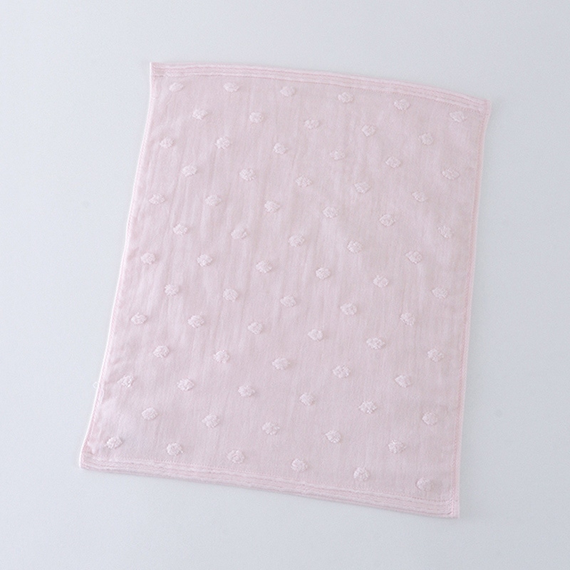 UCHINO ふわふわガーゼドット ゲストタオル ピンク 8807G566P 1枚(ご注文単位10枚)【直送品】