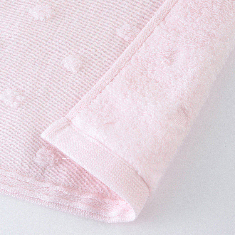 UCHINO ふわふわガーゼドット ゲストタオル ピンク 8807G566P 1枚(ご注文単位10枚)【直送品】