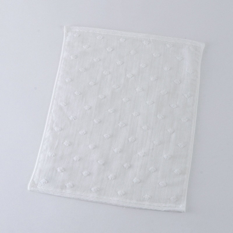 UCHINO ふわふわガーゼドット ゲストタオル ホワイト 8807G566W 1枚(ご注文単位10枚)【直送品】