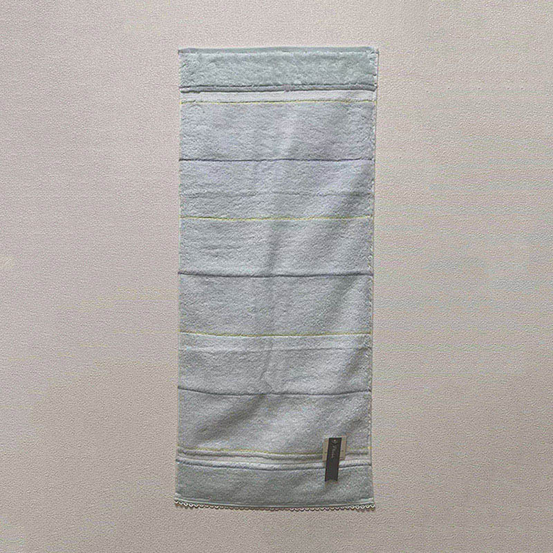 UCHINO フィーユ フェイスタオル ブルー 6112F394B 1枚(ご注文単位10枚)【直送品】