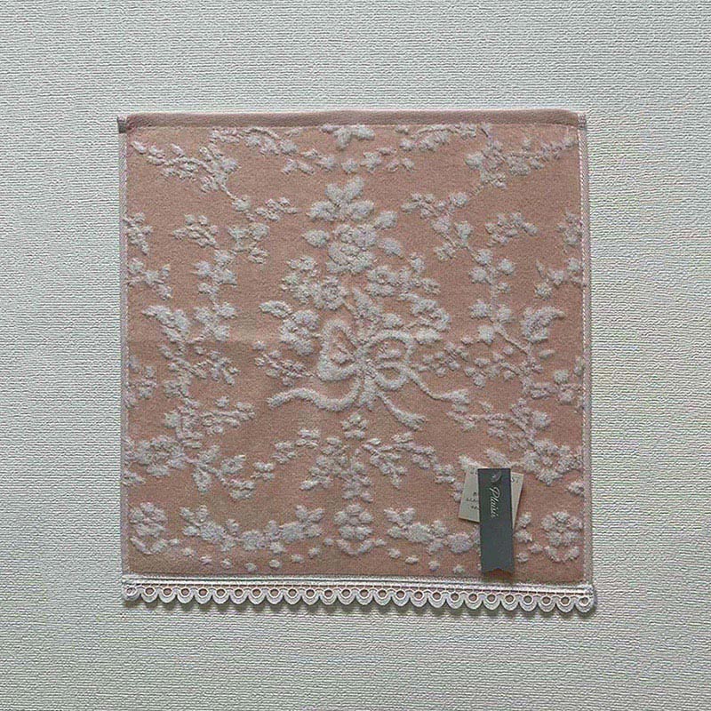 UCHINO ローズブーケ ゲストタオル ピンク 6107G398P 1枚（ご注文単位10枚）【直送品】