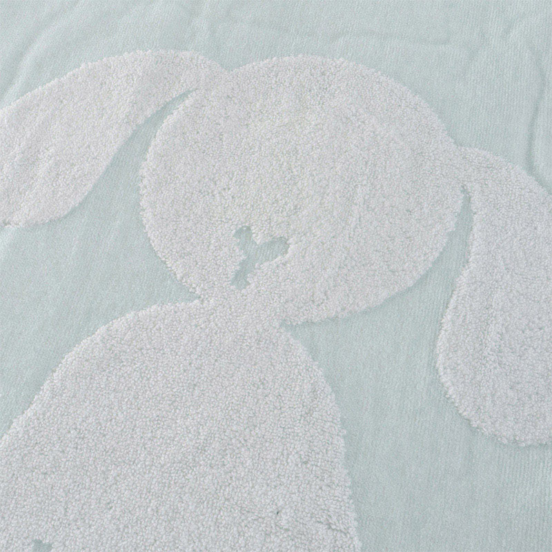 UCHINO ふわふわバニー ワイドバスタオル ライトブルー 8848L858LB 1枚（ご注文単位2枚）【直送品】