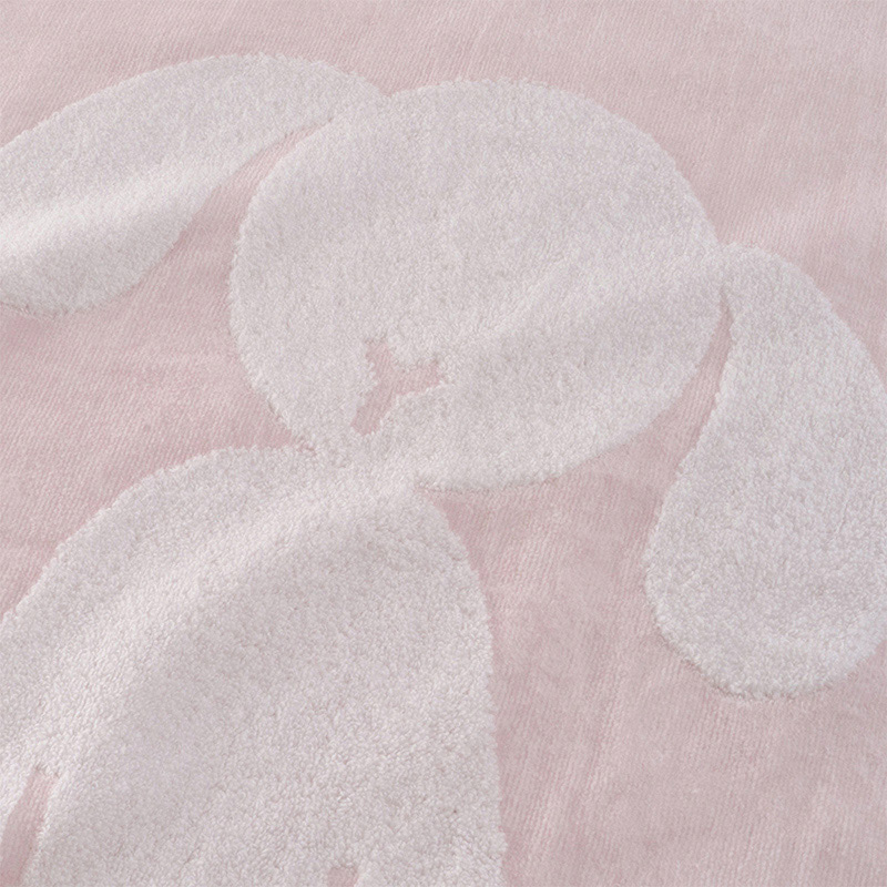 UCHINO ふわふわバニー ワイドバスタオル ライトピンク 8848L858LP 1枚(ご注文単位2枚)【直送品】
