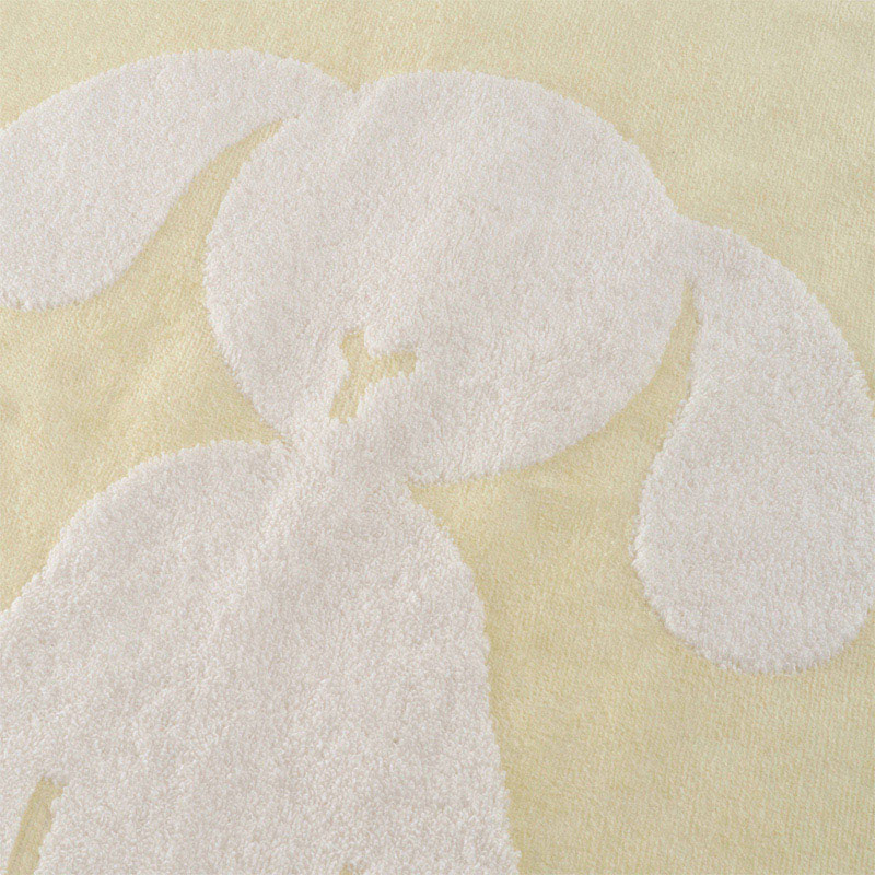 UCHINO ふわふわバニー ワイドバスタオル ライトイエロー 8848L858LY 1枚（ご注文単位2枚）【直送品】