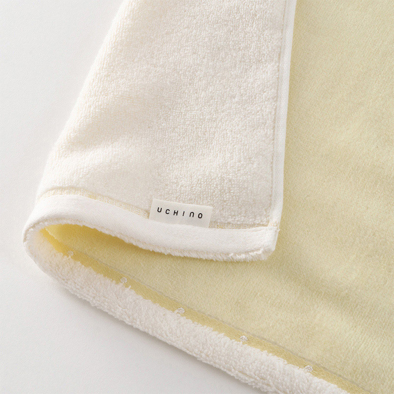 UCHINO ふわふわバニー ワイドバスタオル ライトイエロー 8848L858LY 1枚（ご注文単位2枚）【直送品】