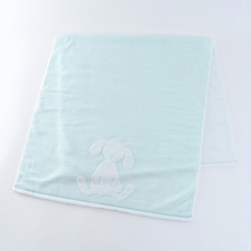 UCHINO ふわふわバニー バスタオル ライトブルー 8832B858LB 1枚（ご注文単位2枚）【直送品】