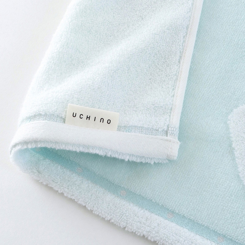 UCHINO ふわふわバニー バスタオル ライトブルー 8832B858LB 1枚（ご注文単位2枚）【直送品】