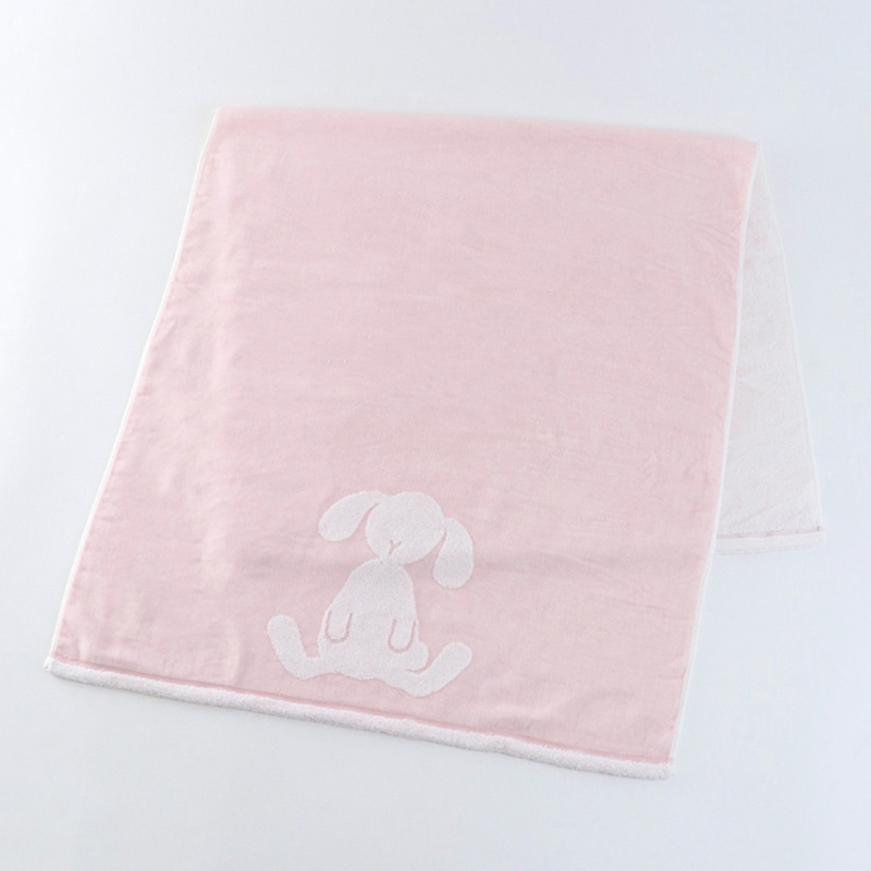 UCHINO ふわふわバニー バスタオル ライトピンク 8832B858LP 1枚（ご注文単位2枚）【直送品】