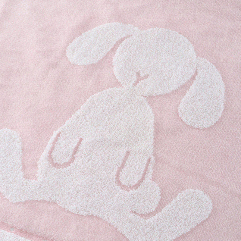 UCHINO ふわふわバニー バスタオル ライトピンク 8832B858LP 1枚（ご注文単位2枚）【直送品】