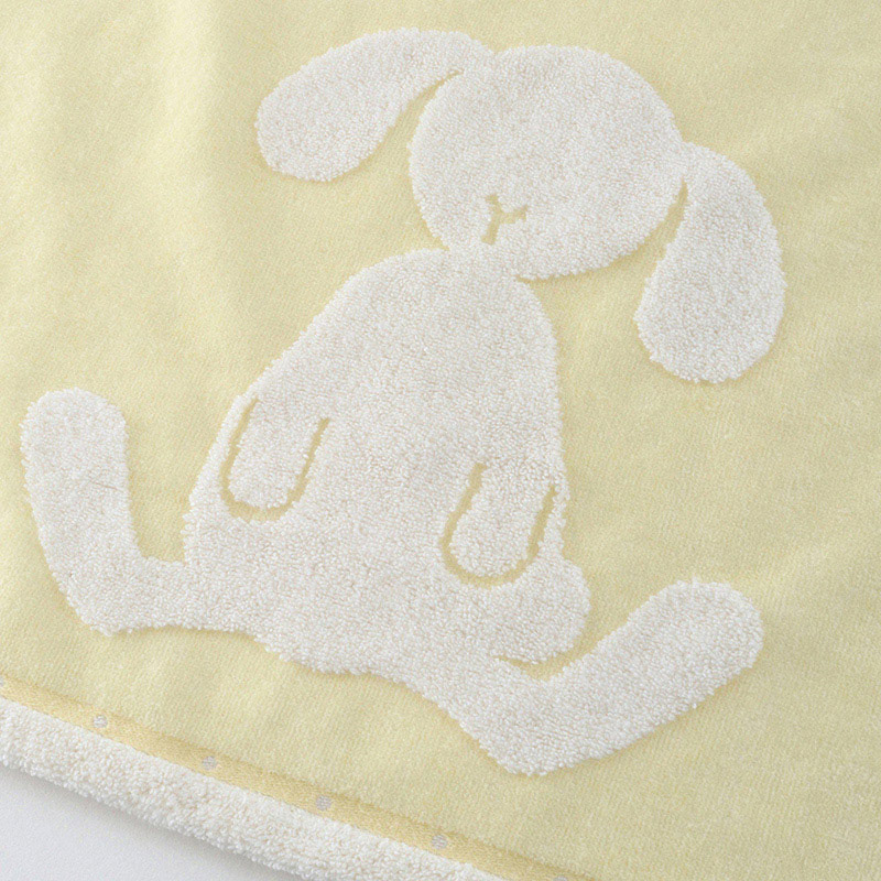 UCHINO ふわふわバニー バスタオル ライトイエロー 8832B858LY 1枚（ご注文単位2枚）【直送品】