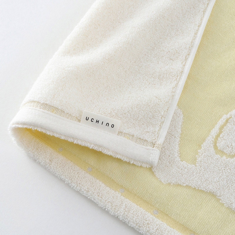 UCHINO ふわふわバニー バスタオル ライトイエロー 8832B858LY 1枚（ご注文単位2枚）【直送品】