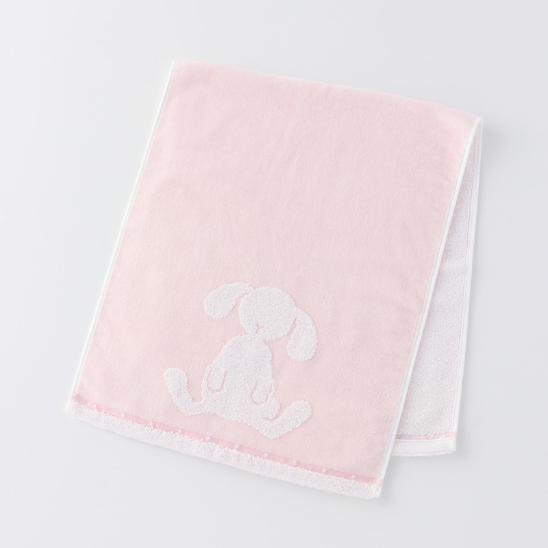UCHINO ふわふわバニー フェイスタオル ライトピンク 8813F858LP 1枚（ご注文単位10枚）【直送品】