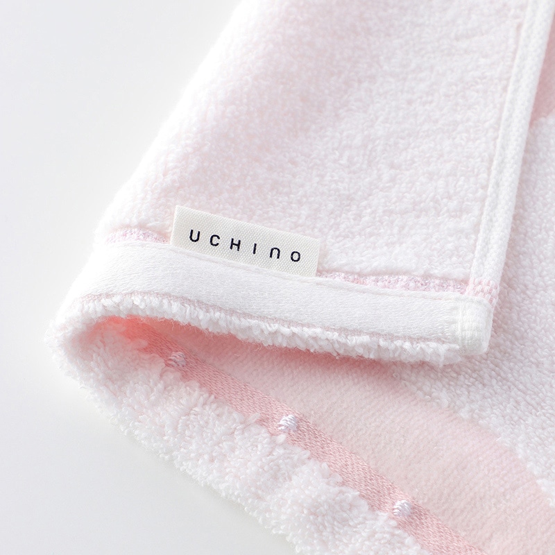 UCHINO ふわふわバニー フェイスタオル ライトピンク 8813F858LP 1枚（ご注文単位10枚）【直送品】