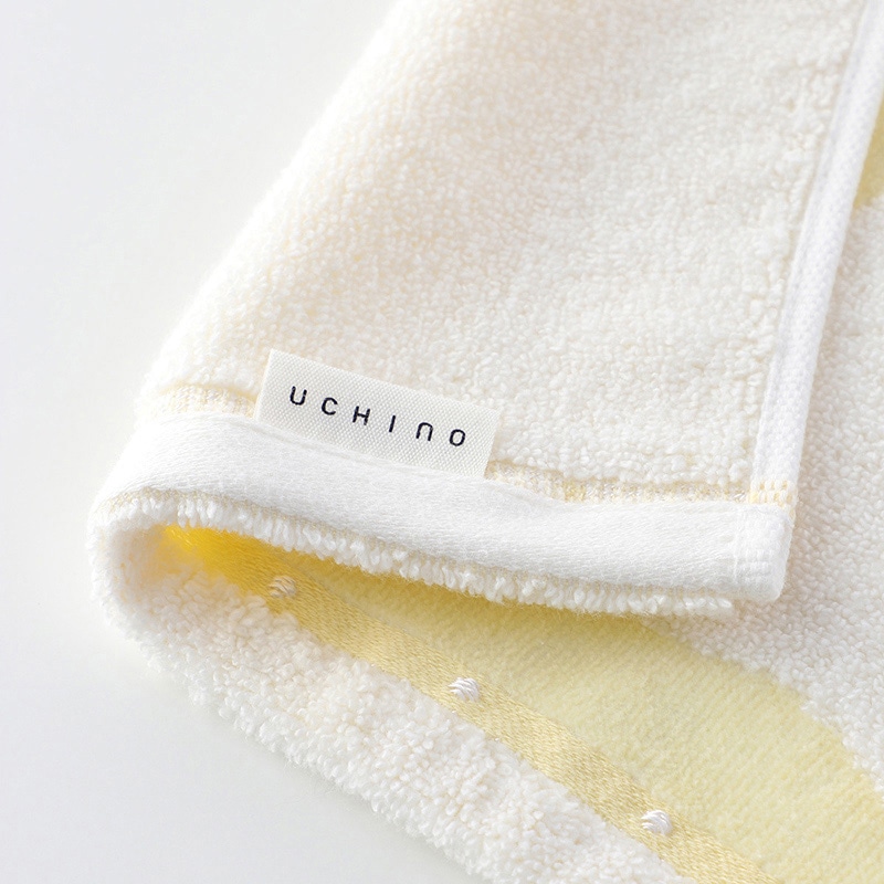 UCHINO ふわふわバニー フェイスタオル ライトイエロー 8813F858LY 1枚(ご注文単位10枚)【直送品】