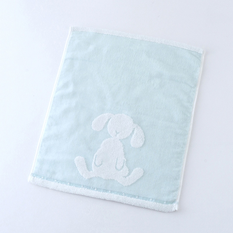 UCHINO ふわふわバニー ゲストタオル ライトブルー 8807G858LB 1枚（ご注文単位10枚）【直送品】