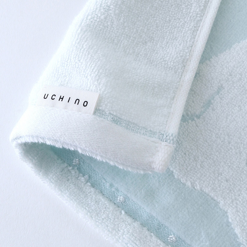 UCHINO ふわふわバニー ゲストタオル ライトブルー 8807G858LB 1枚（ご注文単位10枚）【直送品】