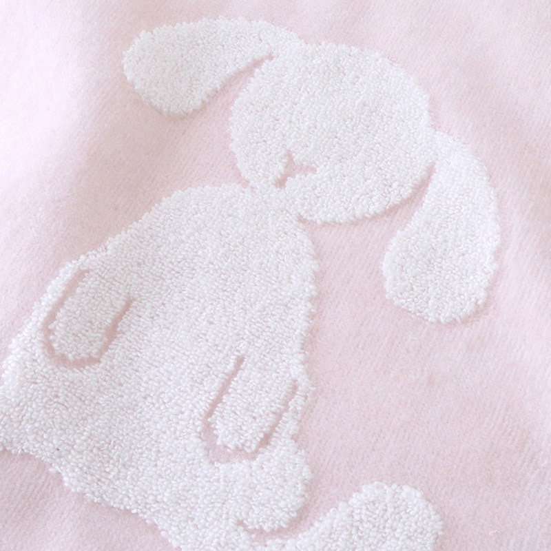 UCHINO ふわふわバニー ゲストタオル ライトピンク 8807G858LP 1枚(ご注文単位10枚)【直送品】