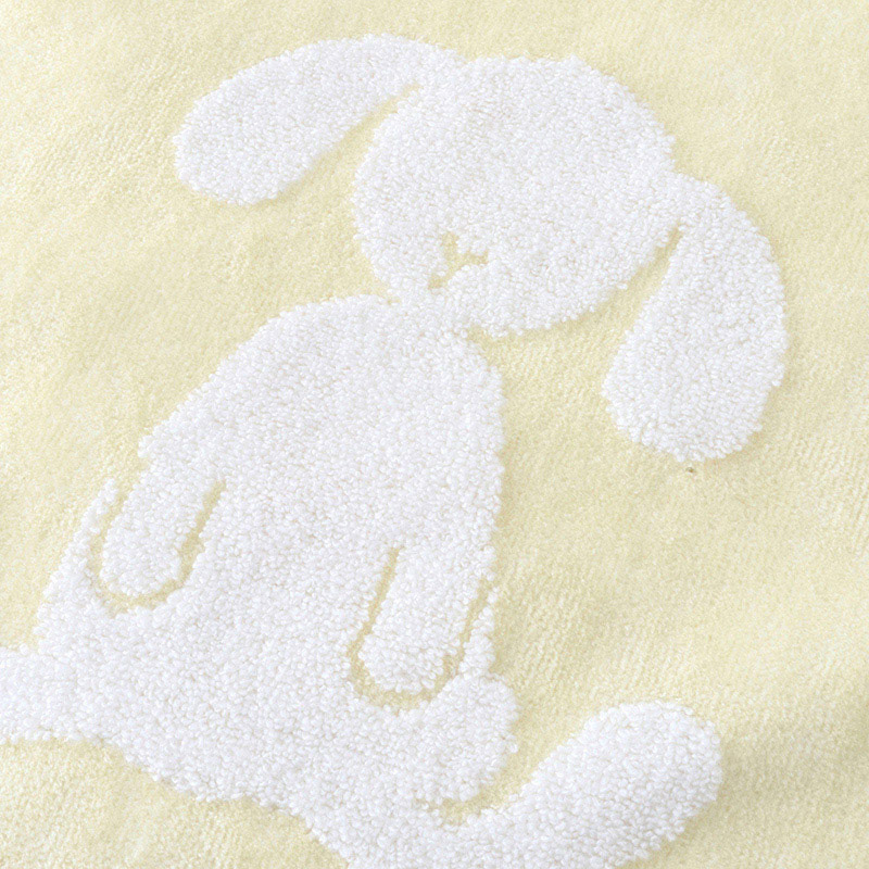 UCHINO ふわふわバニー ゲストタオル ライトイエロー 8807G858LY 1枚（ご注文単位10枚）【直送品】