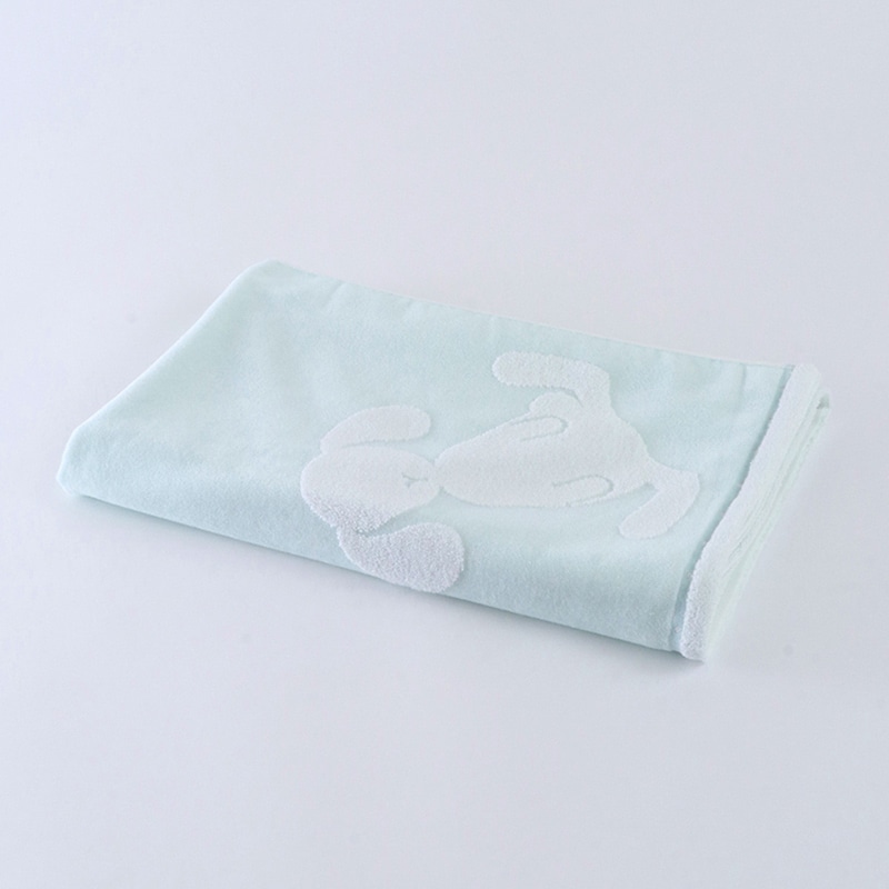 UCHINO ふわふわバニー ベビーバスタオル ライトブルー 8828C858LB 1枚(ご注文単位2枚)【直送品】