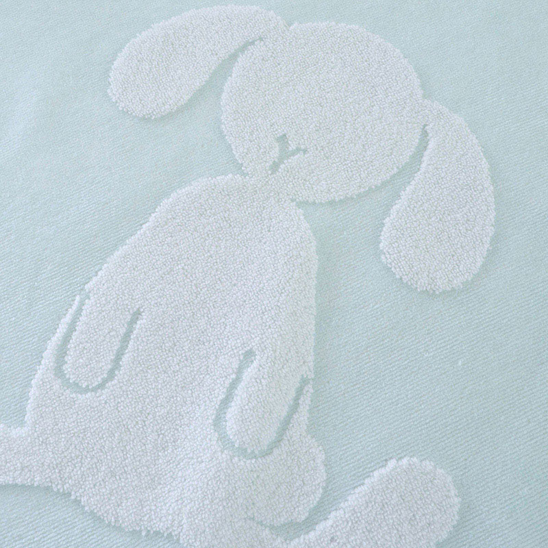 UCHINO ふわふわバニー ベビーバスタオル ライトブルー 8828C858LB 1枚(ご注文単位2枚)【直送品】