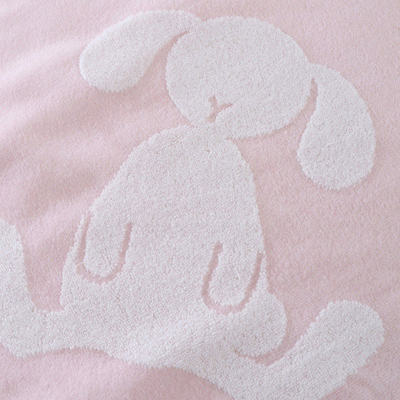 UCHINO ふわふわバニー ベビーバスタオル ライトピンク 8828C858LP 1枚(ご注文単位2枚)【直送品】